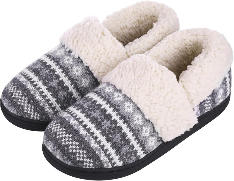 Winter Knitted Slippers - CozyCloud-Grey-4 - 5-State of Style