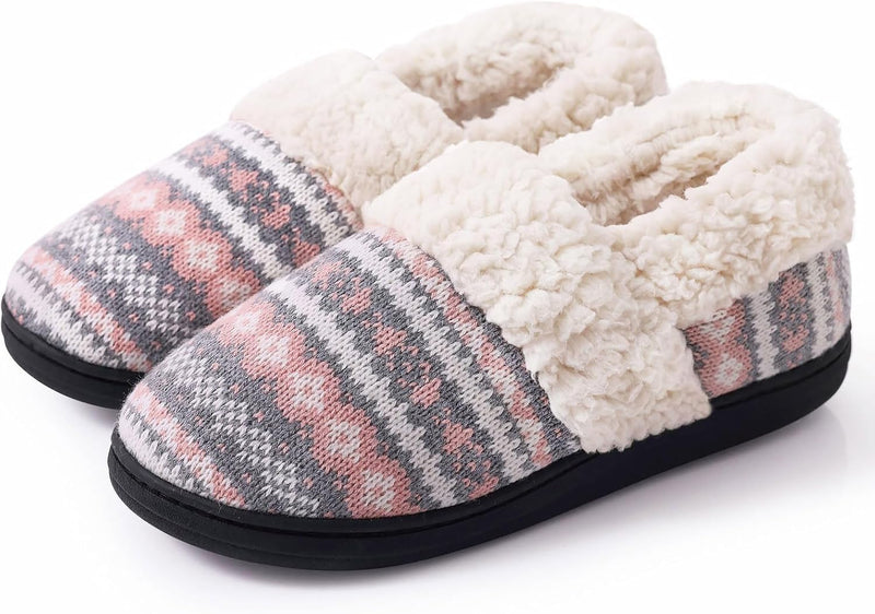 Winter Knitted Slippers - CozyCloud-Pink-4 - 5-State of Style