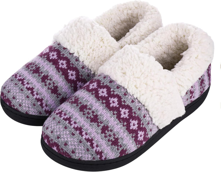 Winter Knitted Slippers - CozyCloud-Purple-4 - 5-State of Style