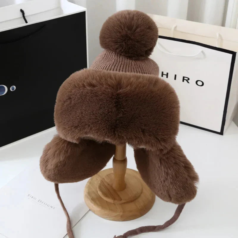 Winter Shield Earflap Ski Hat for Women - Tressa-Brown-State of Style