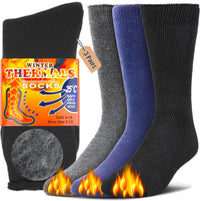 Winter Thermal Boot Socks - HeatGrip-6 pairs of mixed colours-State of Style