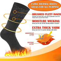 Winter Thermal Boot Socks - HeatGrip-6 pairs of mixed colours-State of Style