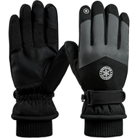 Winter Thermal Fleece Touchscreen Gloves - ThermaTouch-Black snow-State of Style