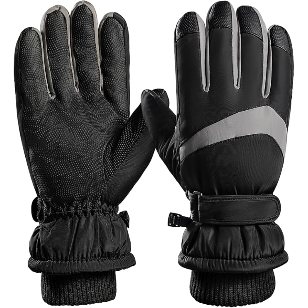 Winter Thermal Fleece Touchscreen Gloves - ThermaTouch-Black-State of Style