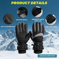 Winter Thermal Fleece Touchscreen Gloves - ThermaTouch-Pink snow-State of Style