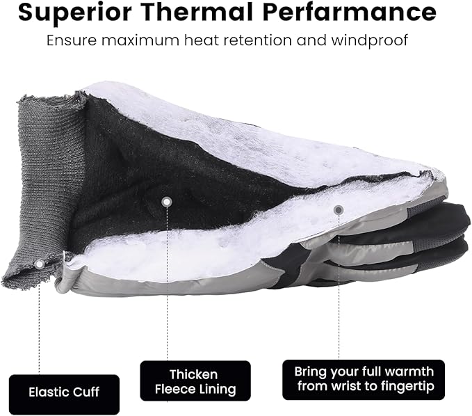 Winter Thermal Fleece Touchscreen Gloves - ThermaTouch-Pink snow-State of Style