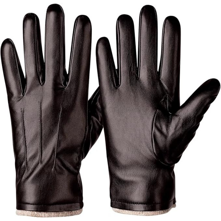 Winter Thermal Touchscreen Leather Gloves - Mason-Brown-State of Style
