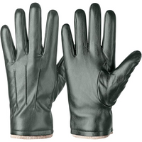 Winter Thermal Touchscreen Leather Gloves - Mason-Olive green-State of Style