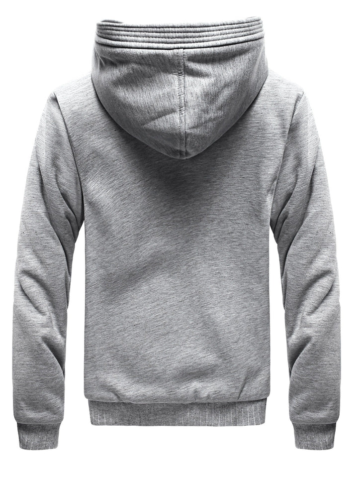 Winter Warm Fleece Jacket with Hood - Dario-Burgundy-S-State of Style