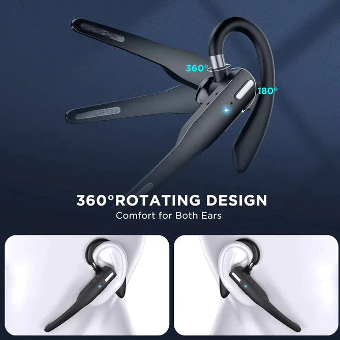 Wireless Bluetooth 5.1 Headset with Dual Mic - RoadMic Pro-State of Style