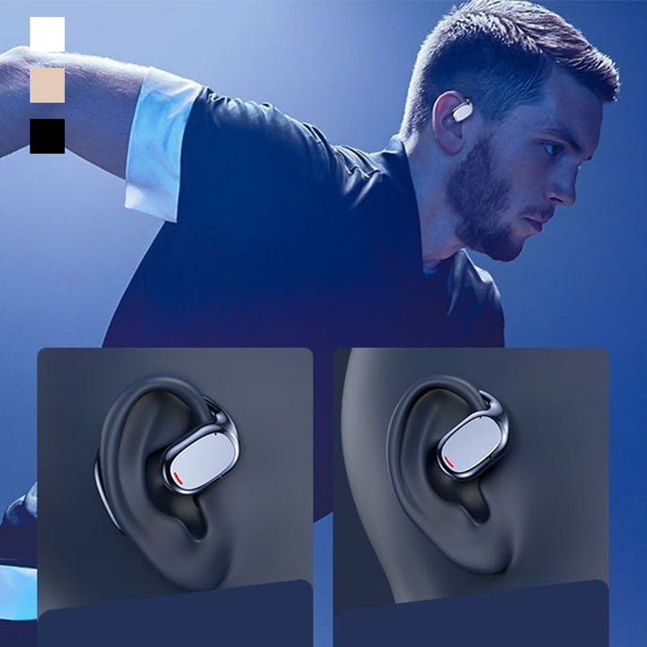 Wireless Earbuds with Open Design - AirBeat Flex-Black-State of Style