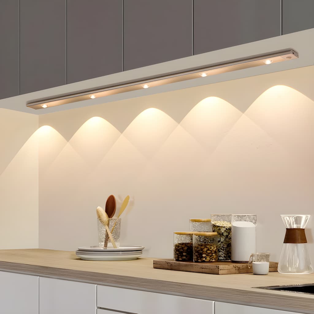 Wireless LED Fixture with Motion Sensor - LumiSense-Silver-20cm-State of Style