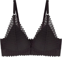 Wireless Plus Size Lace Push-Up Bra – Comfort Meets Elegance-Black-8AB-State of Style
