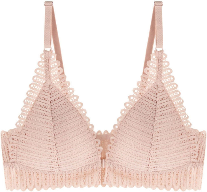 Wireless Plus Size Lace Push-Up Bra – Comfort Meets Elegance-Nude-8AB-State of Style