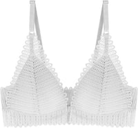 Wireless Plus Size Lace Push-Up Bra – Comfort Meets Elegance-White-8AB-State of Style