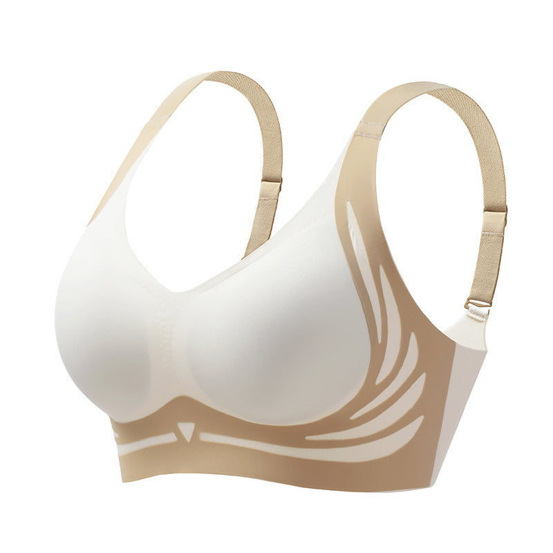 Wireless push-up bra with lifting effect – Isabella-Beige-M(BC)(45-55KG)-State of Style