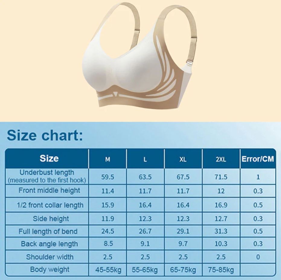 Wireless push-up bra with lifting effect – Isabella-Green-M(BC)(45-55KG)-State of Style