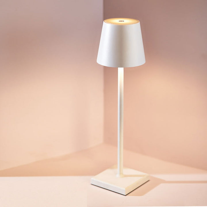 Wireless Rechargeable Table Lamp - Lumière Monsieur-White-State of Style