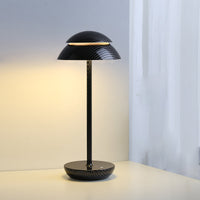 Wireless Rechargeable Table Lamp with LED Lighting – GlowBeam-Black Stripes-State of Style