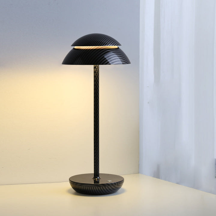 Wireless Rechargeable Table Lamp with LED Lighting – GlowBeam-Black Stripes-State of Style