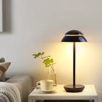 Wireless Rechargeable Table Lamp with LED Lighting – GlowBeam-Walnut-State of Style