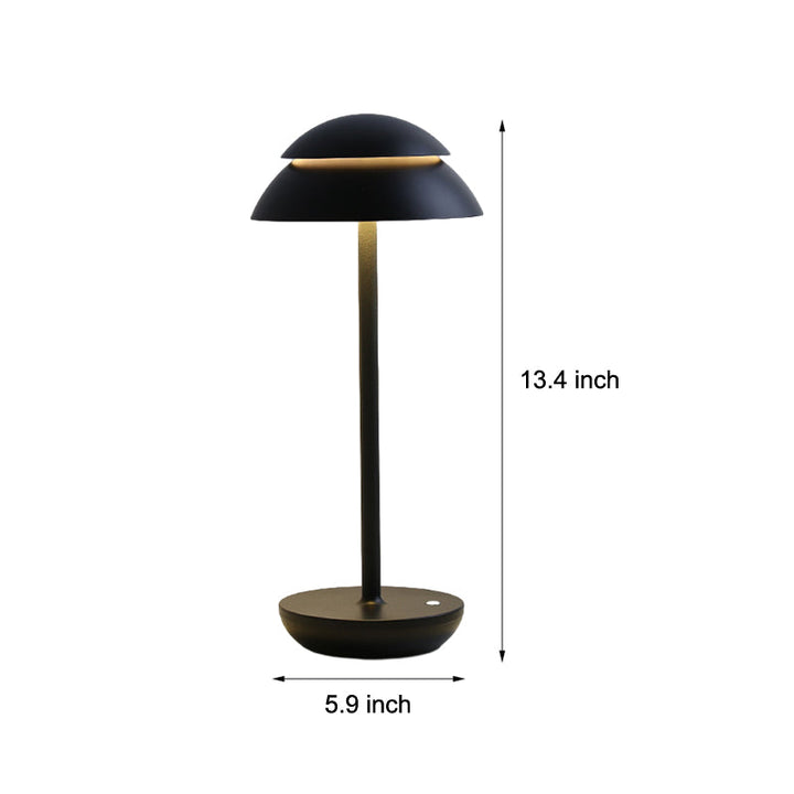 Wireless Rechargeable Table Lamp with LED Lighting – GlowBeam-White-State of Style