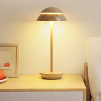 Wireless Rechargeable Table Lamp with LED Lighting – GlowBeam-Wood-State of Style
