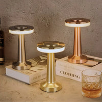 Wireless Retro Table Lamp - LumiBar-Gold-State of Style