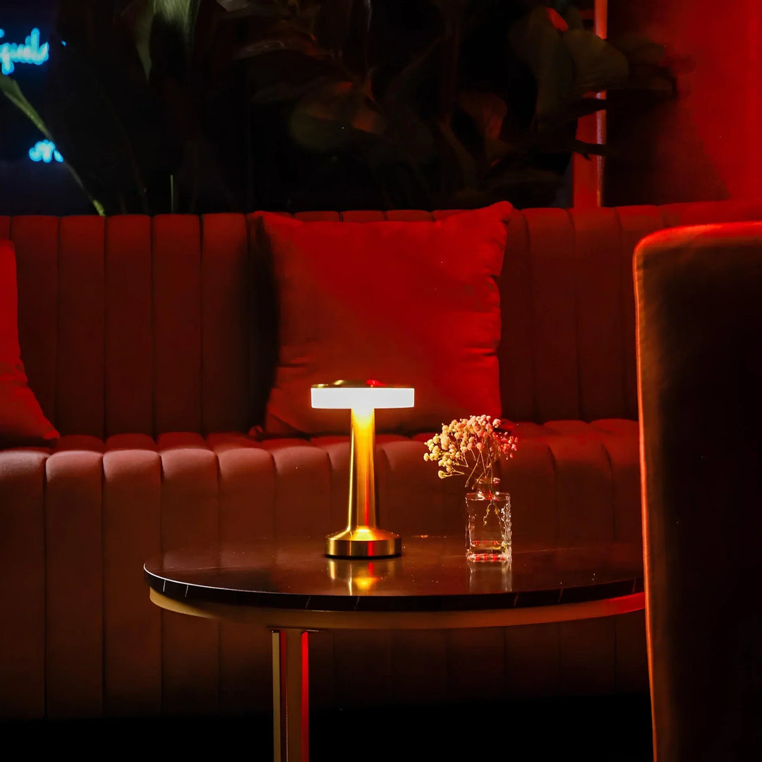 Wireless Retro Table Lamp - LumiBar-Gold-State of Style