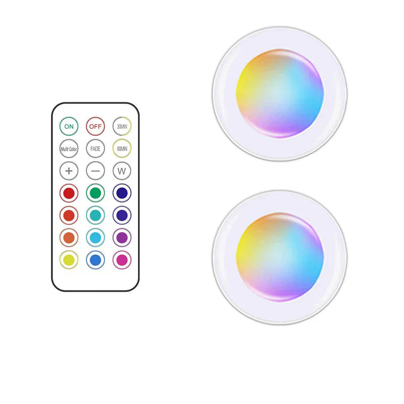 AA OUT OF STOCK Wireless RGB LED Under Cabinet Lighting - GlowyLed-2 lamps-State of Style