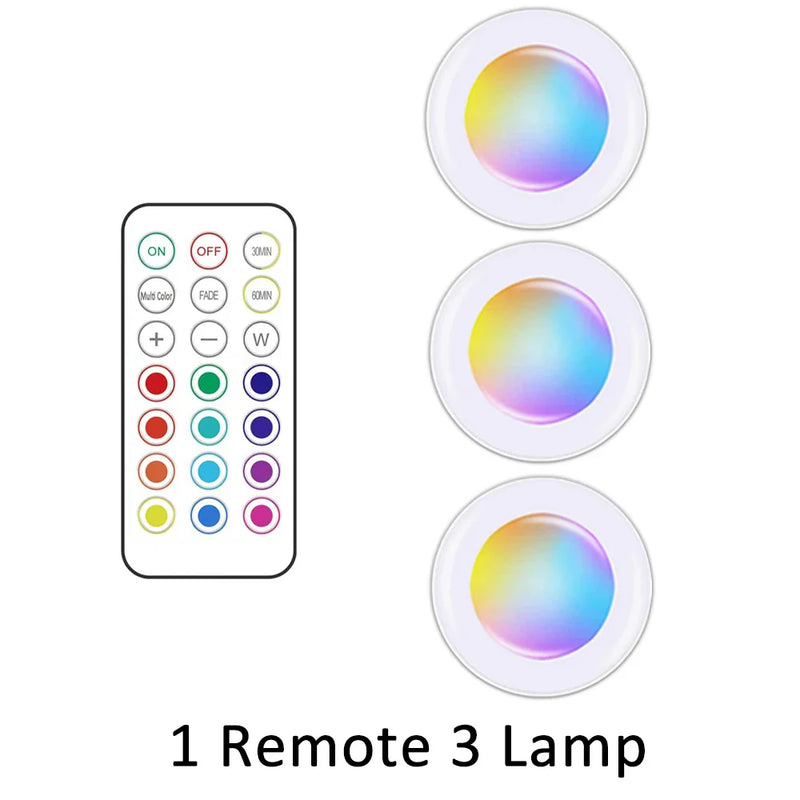 Wireless RGB LED Under Cabinet Lighting - GlowyLed-3 Lamps-State of Style