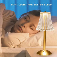 Wireless Table Lamp with Crystal Decor and Dimmable Lighting - GlamLight-State of Style