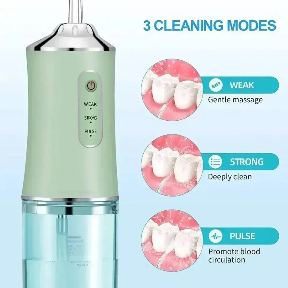 Wireless Water Flosser - FlossMaster-Green-State of Style