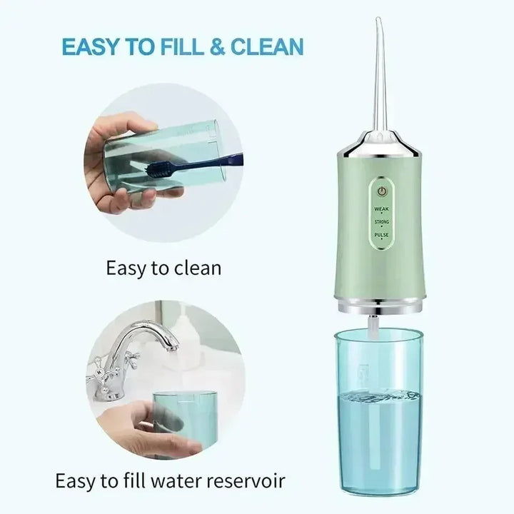 Wireless Water Flosser - FlossMaster-Green-State of Style