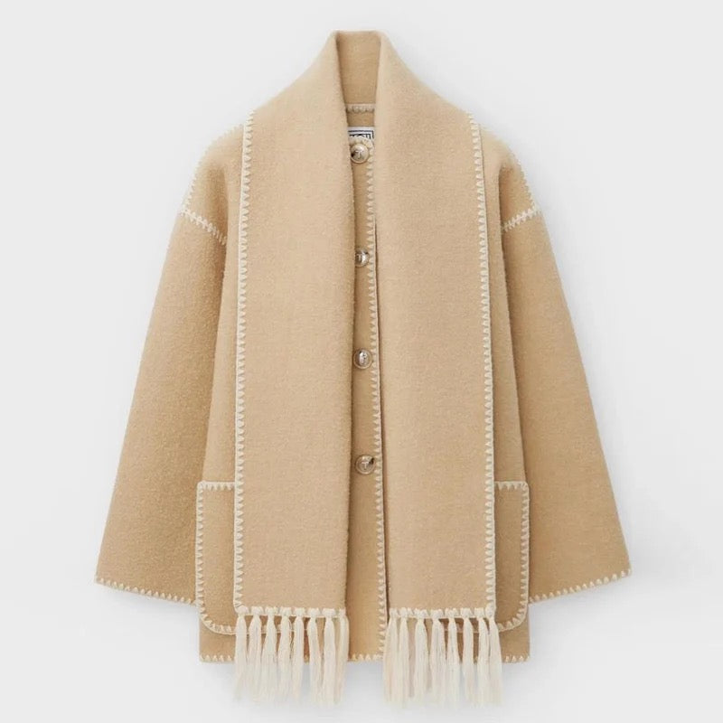 Ladies' long wool coat for autumn – Amelie
