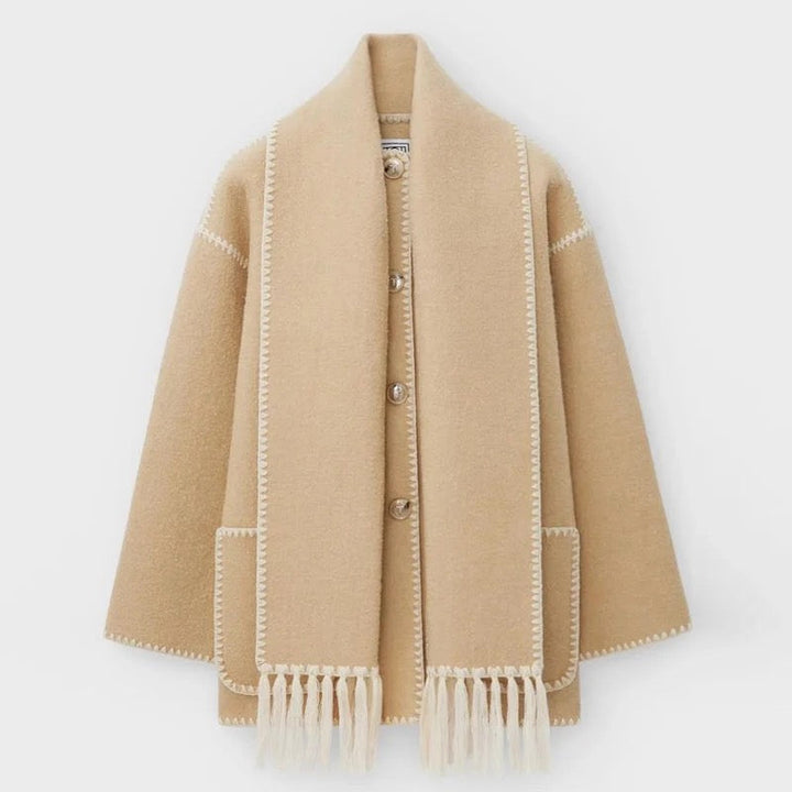 Ladies' long wool coat for autumn – Amelie