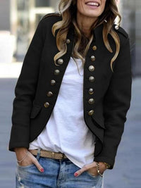 Women's Blazer in Luxe Style - Elise-Black-S-State of Style