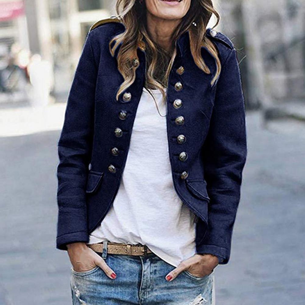 Women's Blazer in Luxe Style - Elise-Blue-S-State of Style