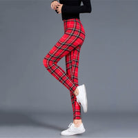 Women’s Capri Pants | Stylish, Lightweight & Comfortable-Red Flannel-S-State of Style