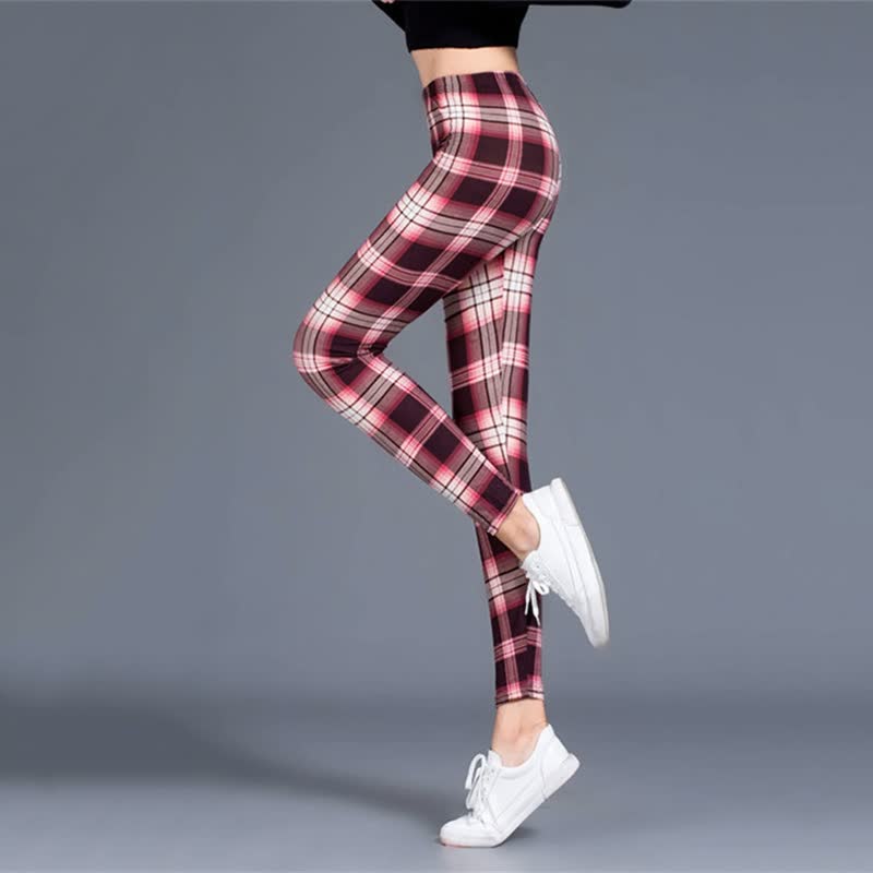 Women’s Capri Pants | Stylish, Lightweight & Comfortable-Rose Red Flannel-S-State of Style