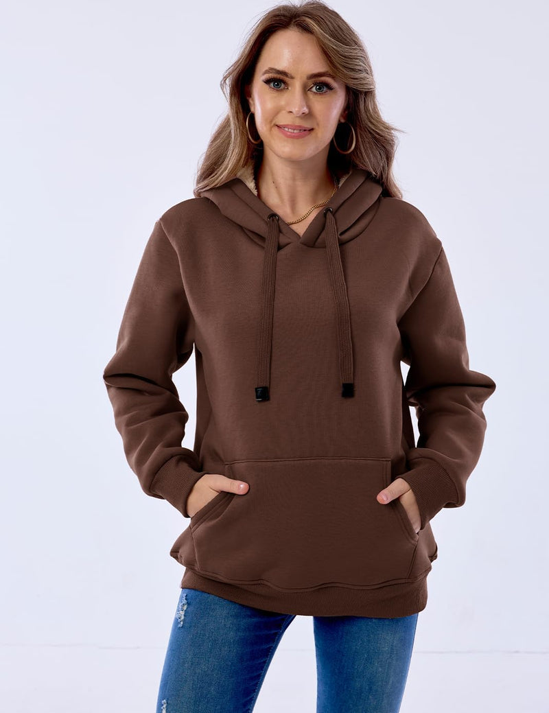 Women's Casual Fleece-Lined Hoodie – Lilly-Black-S-State of Style
