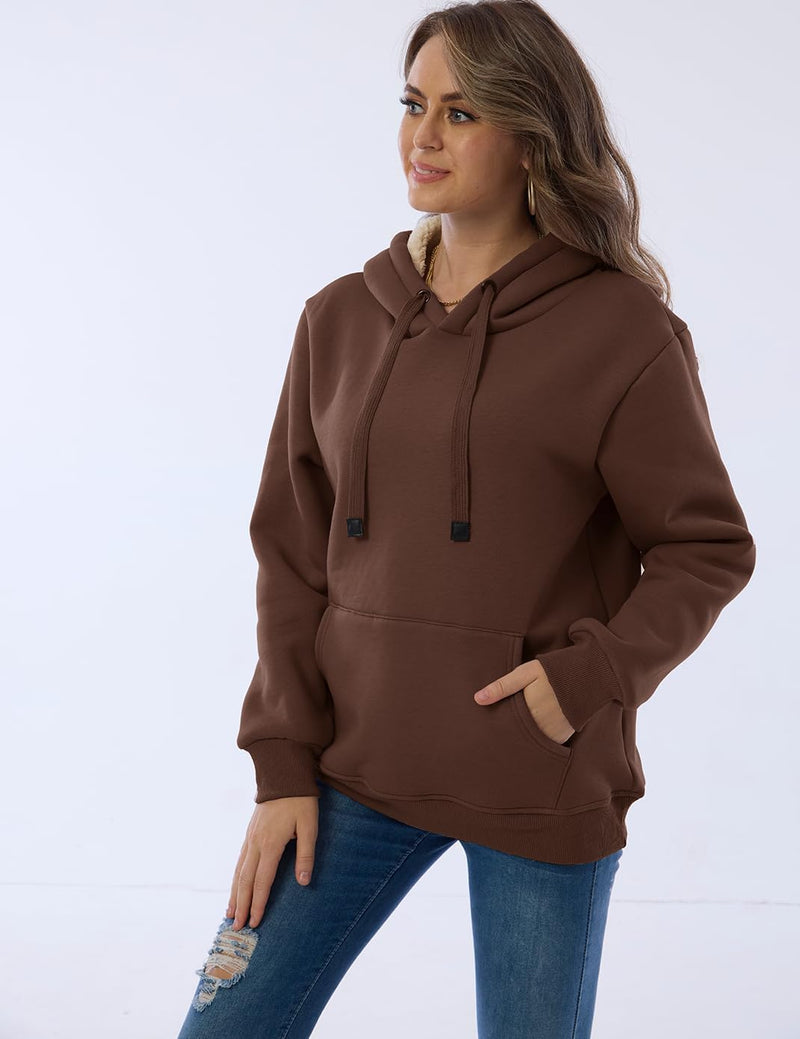 Women's Casual Fleece-Lined Hoodie – Lilly-Black-S-State of Style