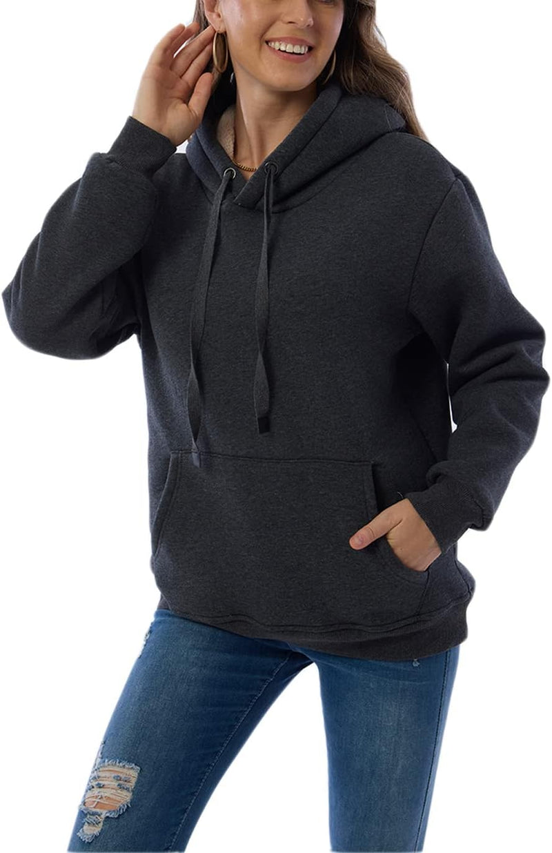 Women's Casual Fleece-Lined Hoodie – Lilly-Black-S-State of Style