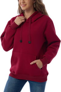 Women's Casual Fleece-Lined Hoodie – Lilly-Black-S-State of Style