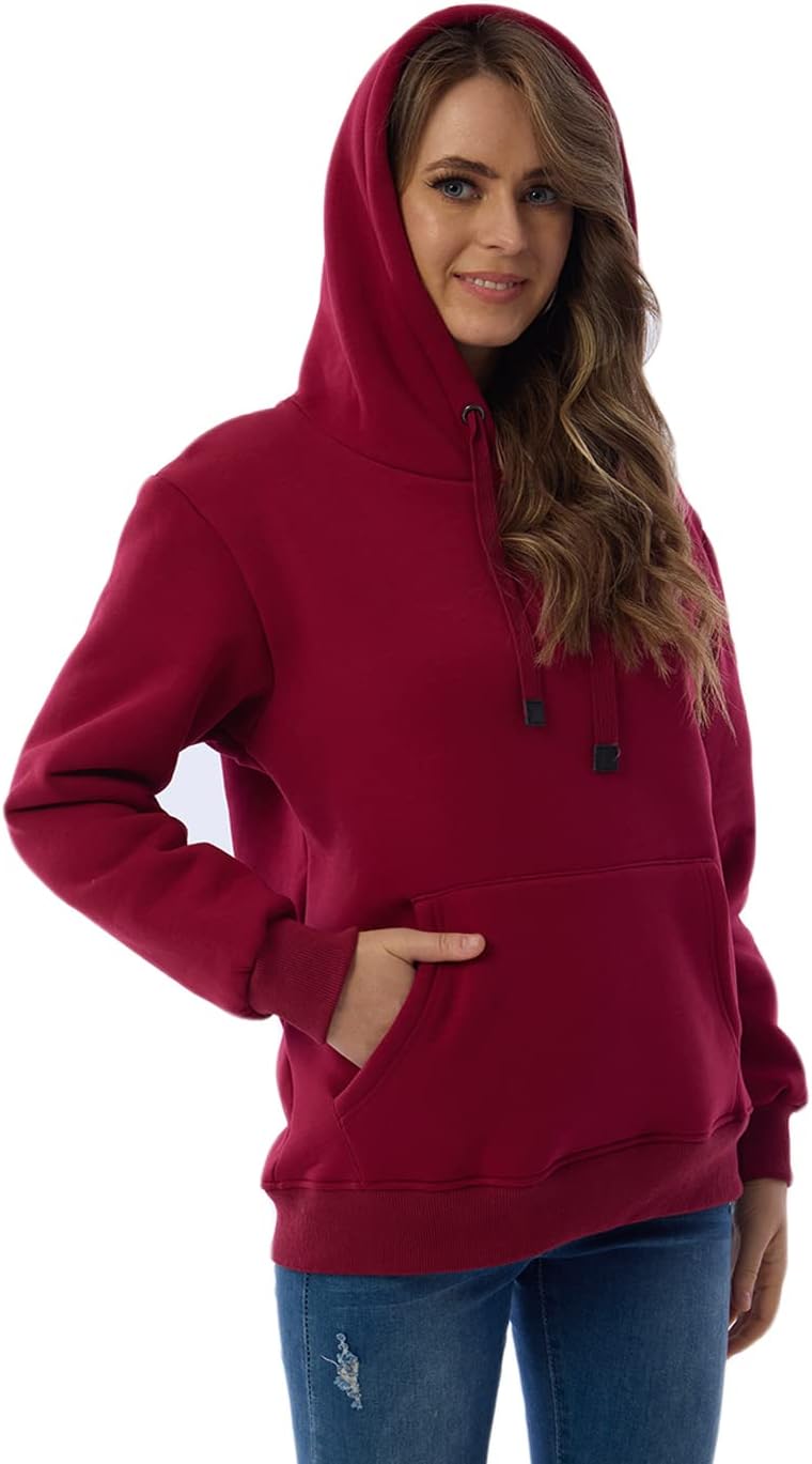 Women's Casual Fleece-Lined Hoodie – Lilly-Black-S-State of Style