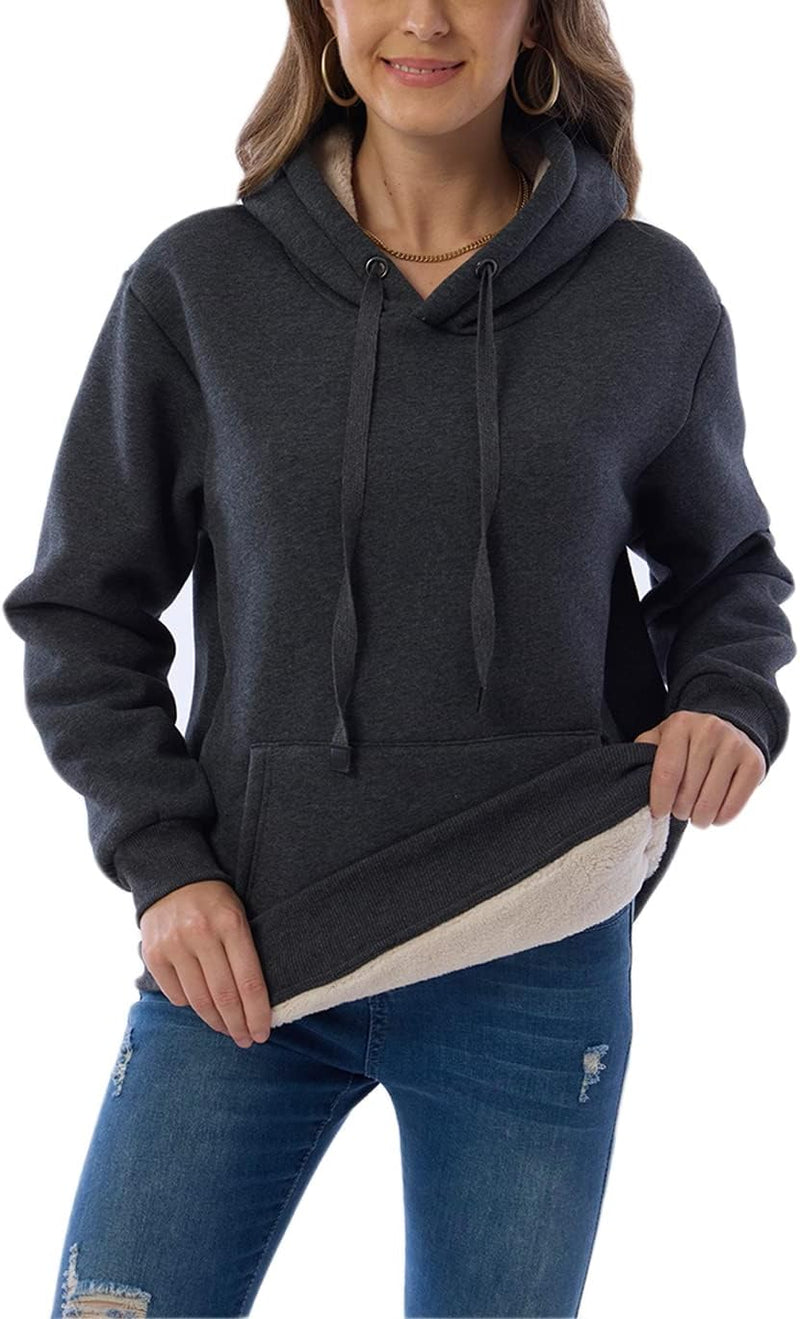 Women's Casual Fleece-Lined Hoodie – Lilly-Black-S-State of Style