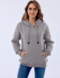 Women's Casual Fleece-Lined Hoodie – Lilly-Black-S-State of Style
