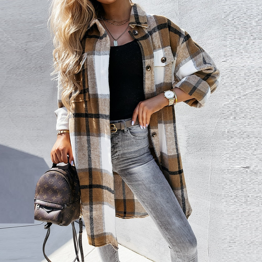 Women's Casual Jacket | Stylish and Comfy-Khaki-S-State of Style