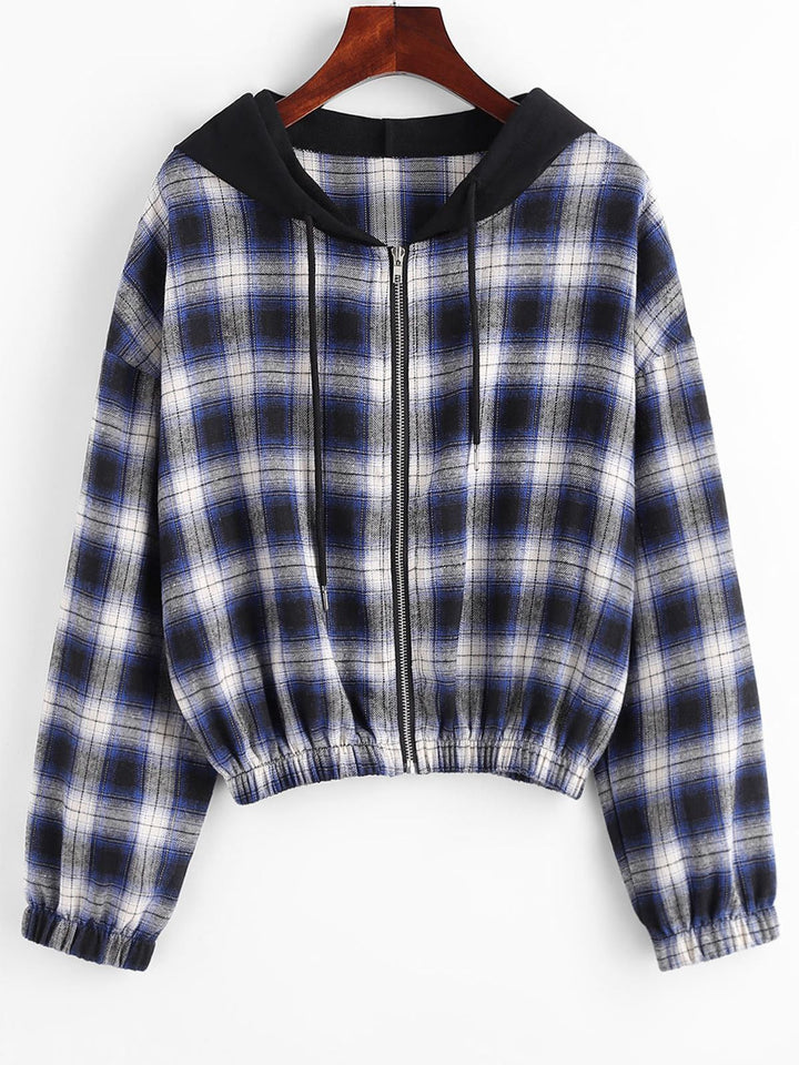 Women's Cropped Jacket | Chic and Versatile-Blue-S-State of Style