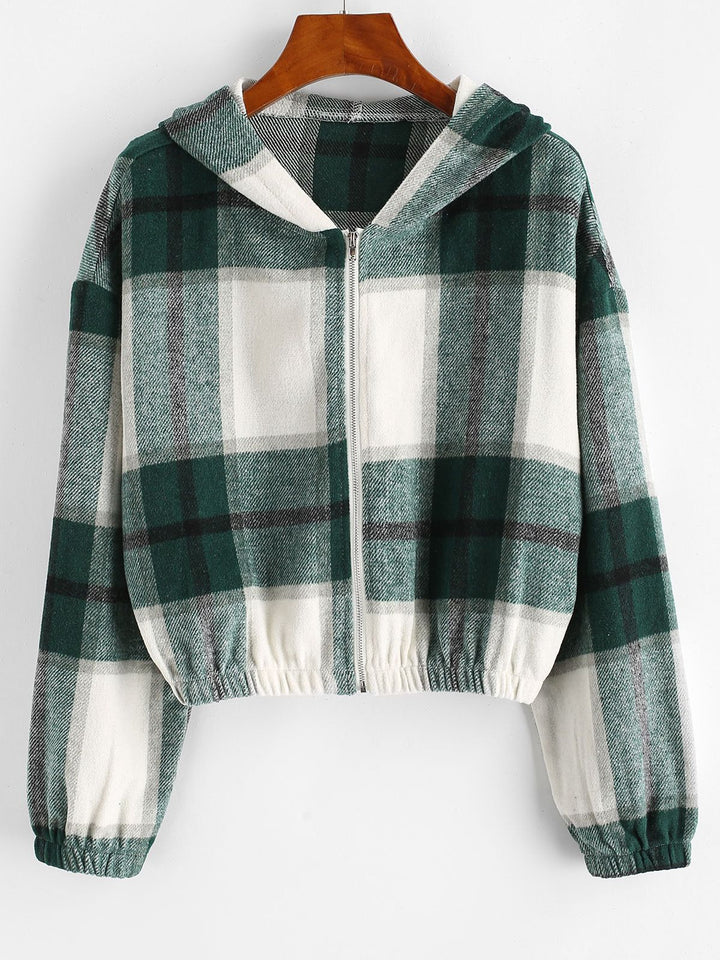 Women's Cropped Jacket | Chic and Versatile-Light Green-S-State of Style